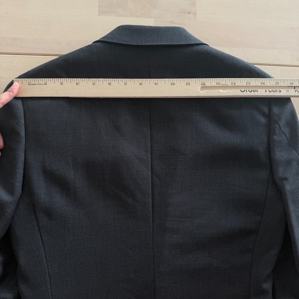 Spier & Mackay Blazer 34 Gray Charcoal Wool Slim Fit Sports Coat Suit Jacket - Picture 14 of 14